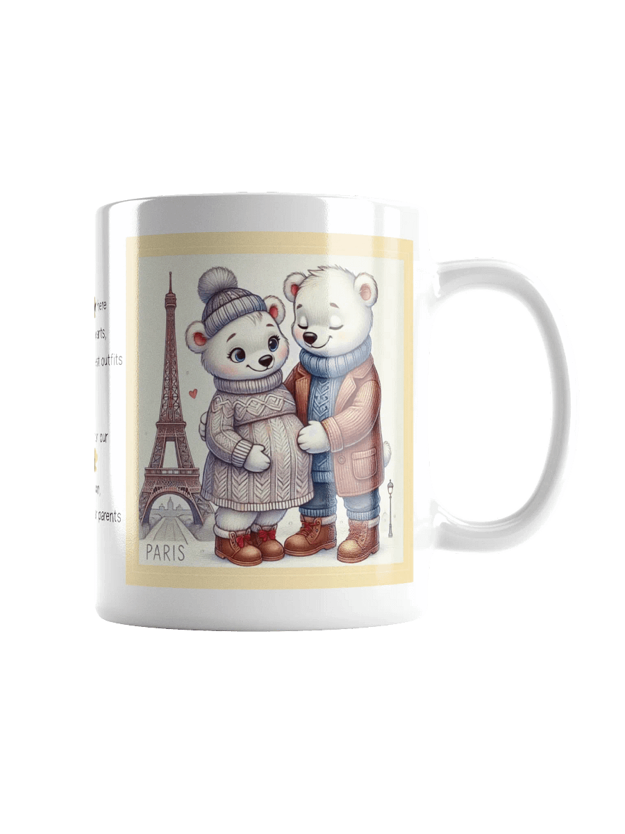 Honeymoon to Babymoon Polar Bear Couple Mug product image (2)