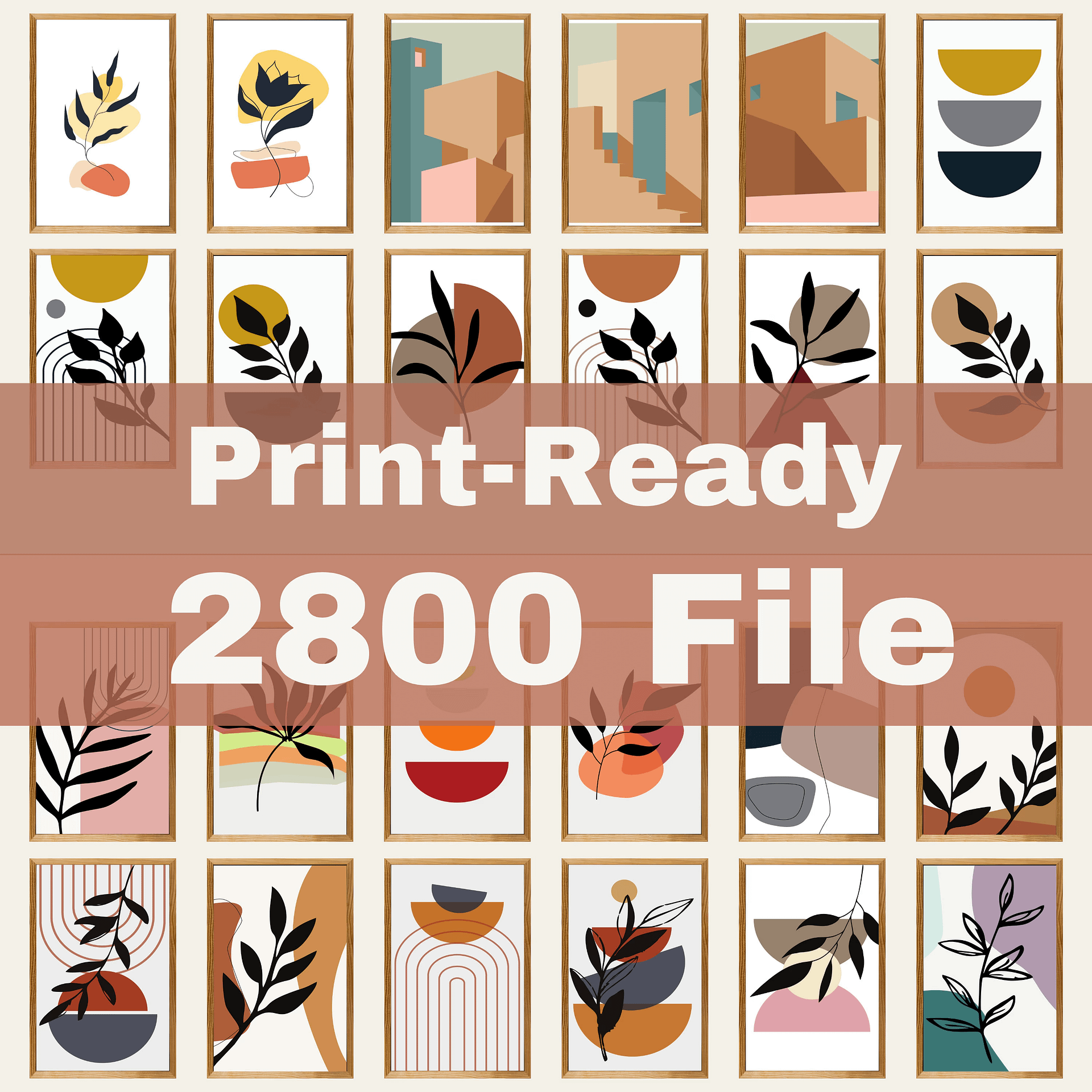 Boho Wall Collage Mega Bundle, Set of 500+ Prints product image (3)