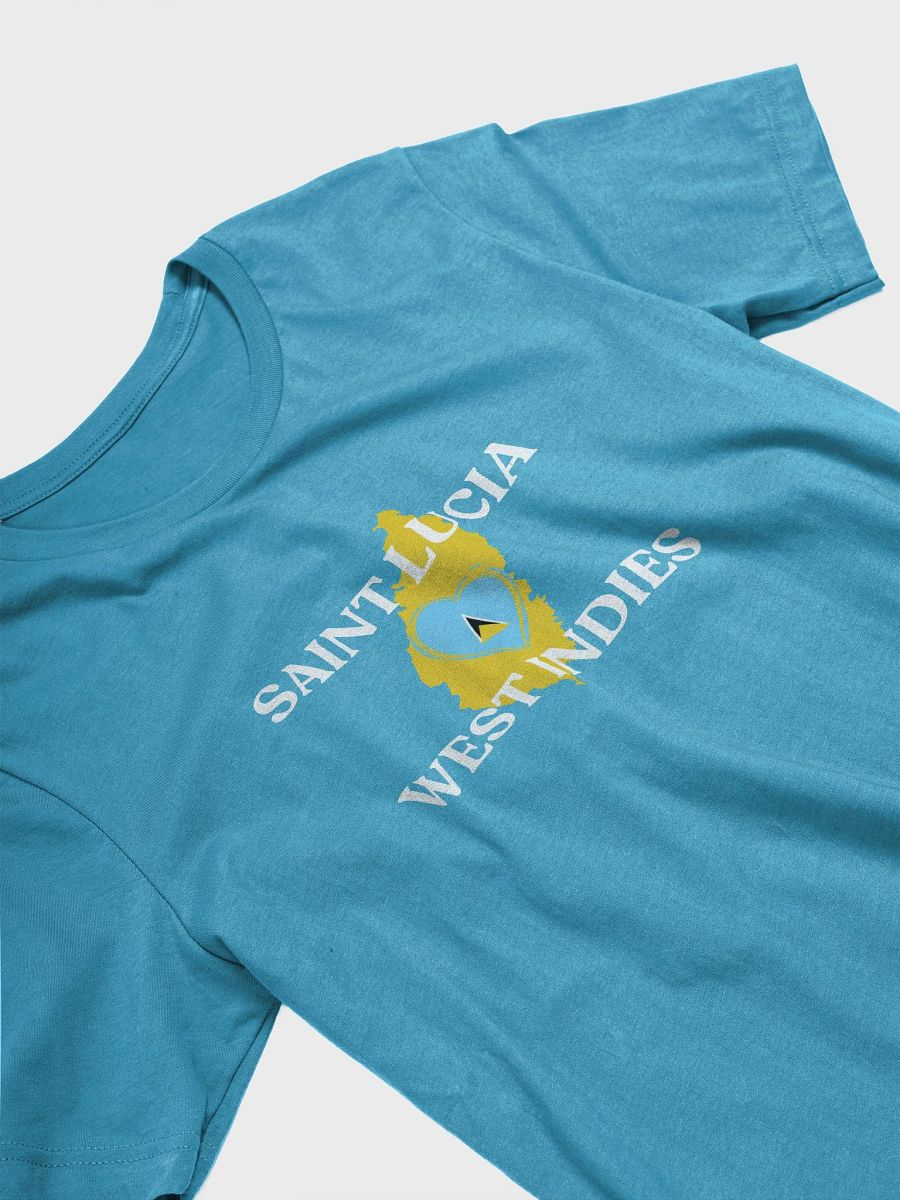 Saint Lucia Heartbeat Graphic T-Shirt product image (4)