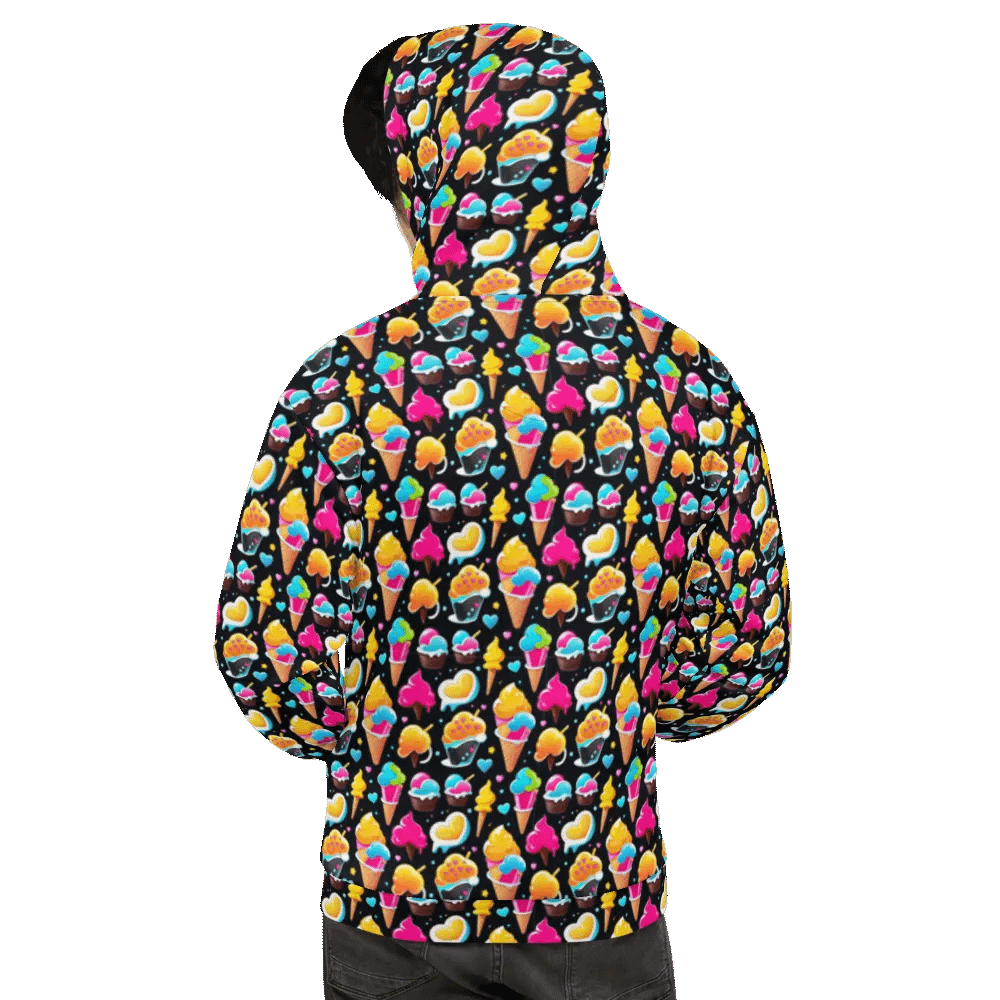 Ice Cream Pattern All Over Print Hoodie product image (8)