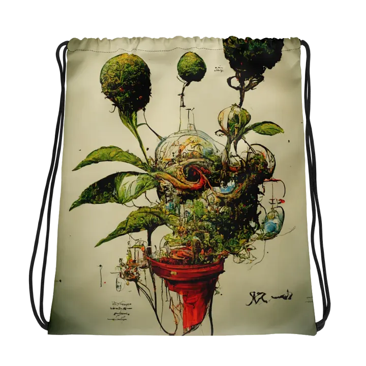 Botanical Fusion Drawstring Backpack product image (1)