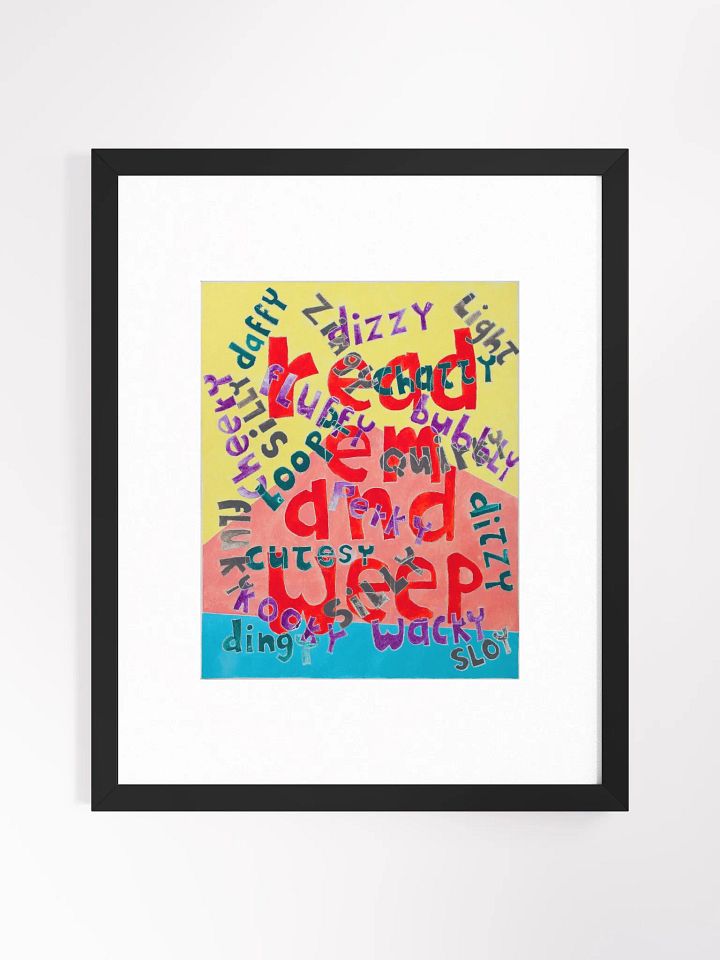 read em and weep print framed product image (1)