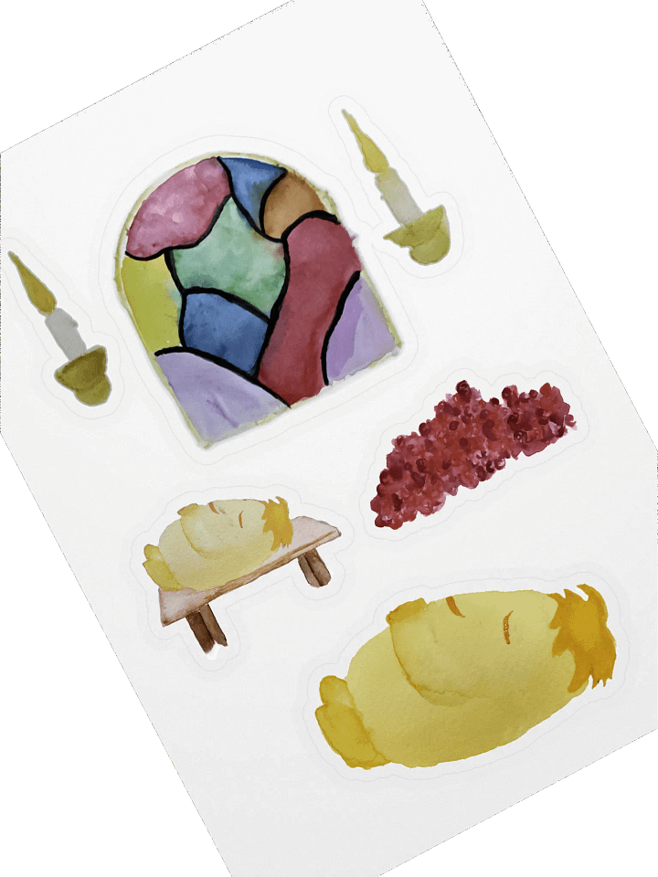 Build Your Own Dearly Departed Chia Sticker Scene product image (1)