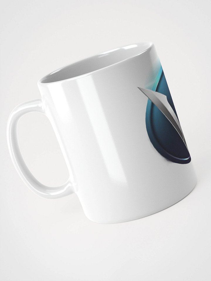 Futuristic V-Logo Ceramic Mug - Exclusive Design, Perfect Gift for Tech Lovers product image (2)