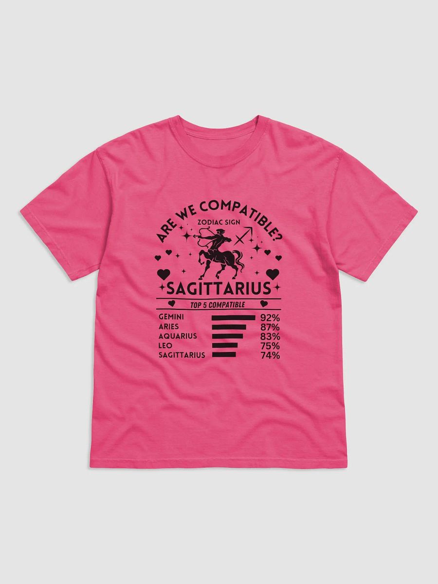 Sagittarius Zodiac Sign Romantic Compatibility T-Shirt - Light Comfort Colors 1717 product image (54)
