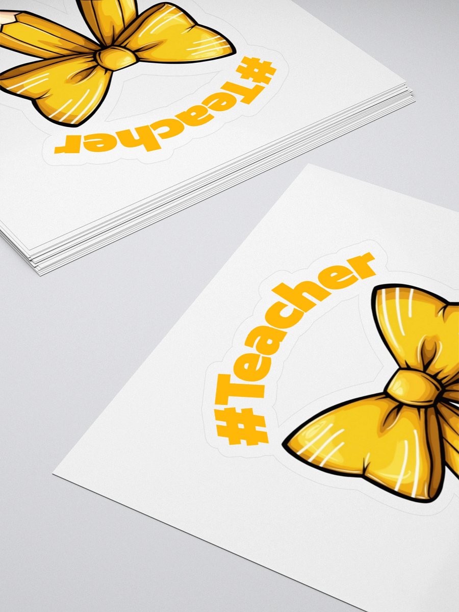 Teacher's Pencil Bow Stickers product image (4)