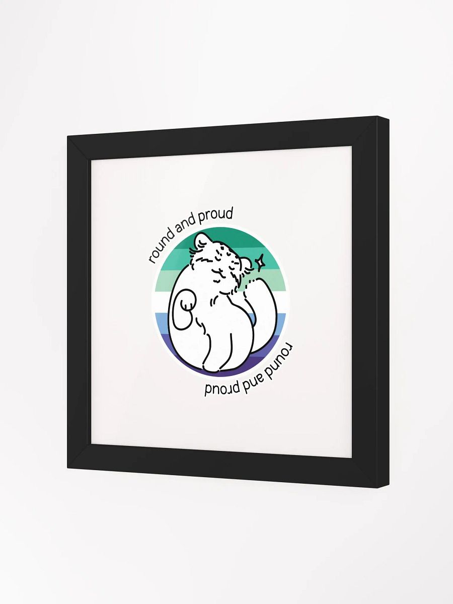 Round and Proud Manul Gay MLM Version - Framed Print product image (4)