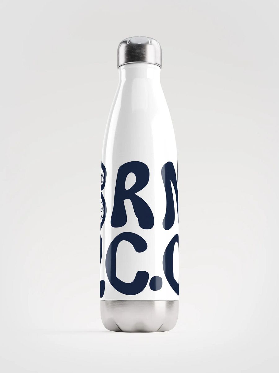 BRN.2C.C.™ | Stainless Bottle | Navy on White 💧 product image (1)