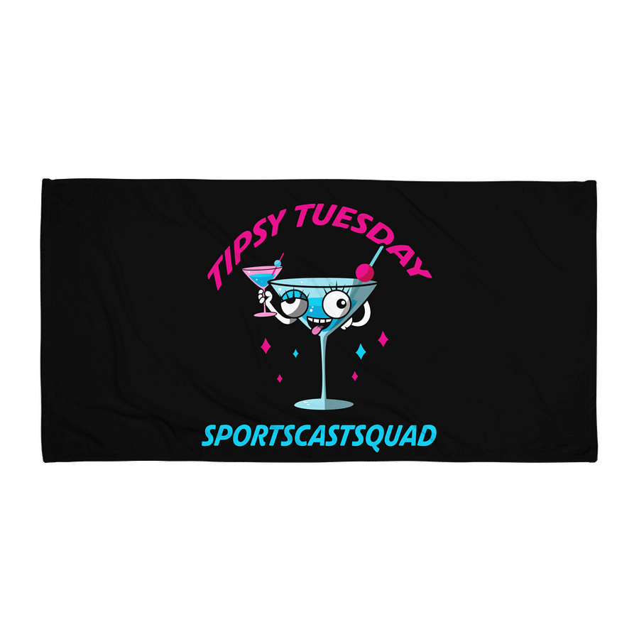 TIPSY TUESDAY "FLIRTINI" TOWEL product image (1)