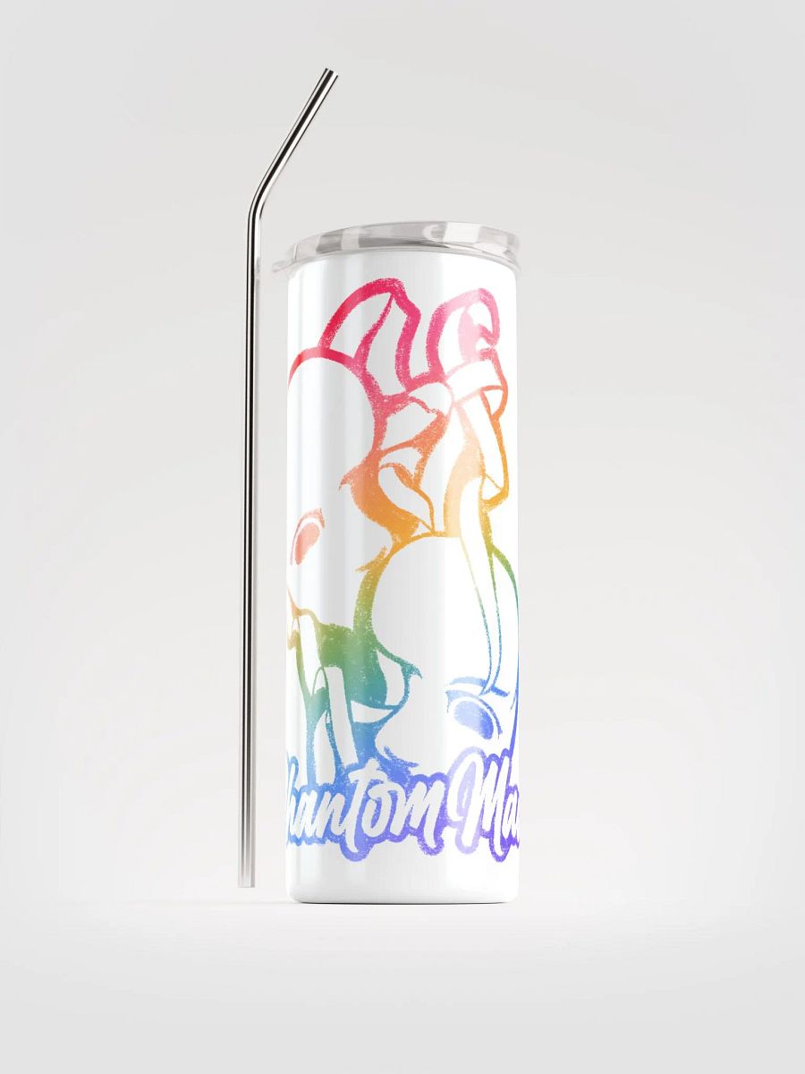 'PhantomMaul' Rainbow Outline Logo Stainless Steel Tumbler product image (7)
