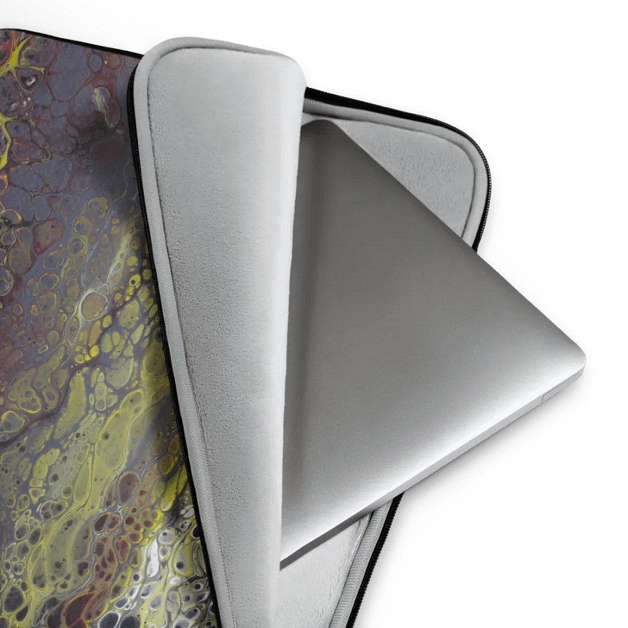 Amphibian - Abstract Acrylic Pour Print, Laptop Sleeve product image (3)