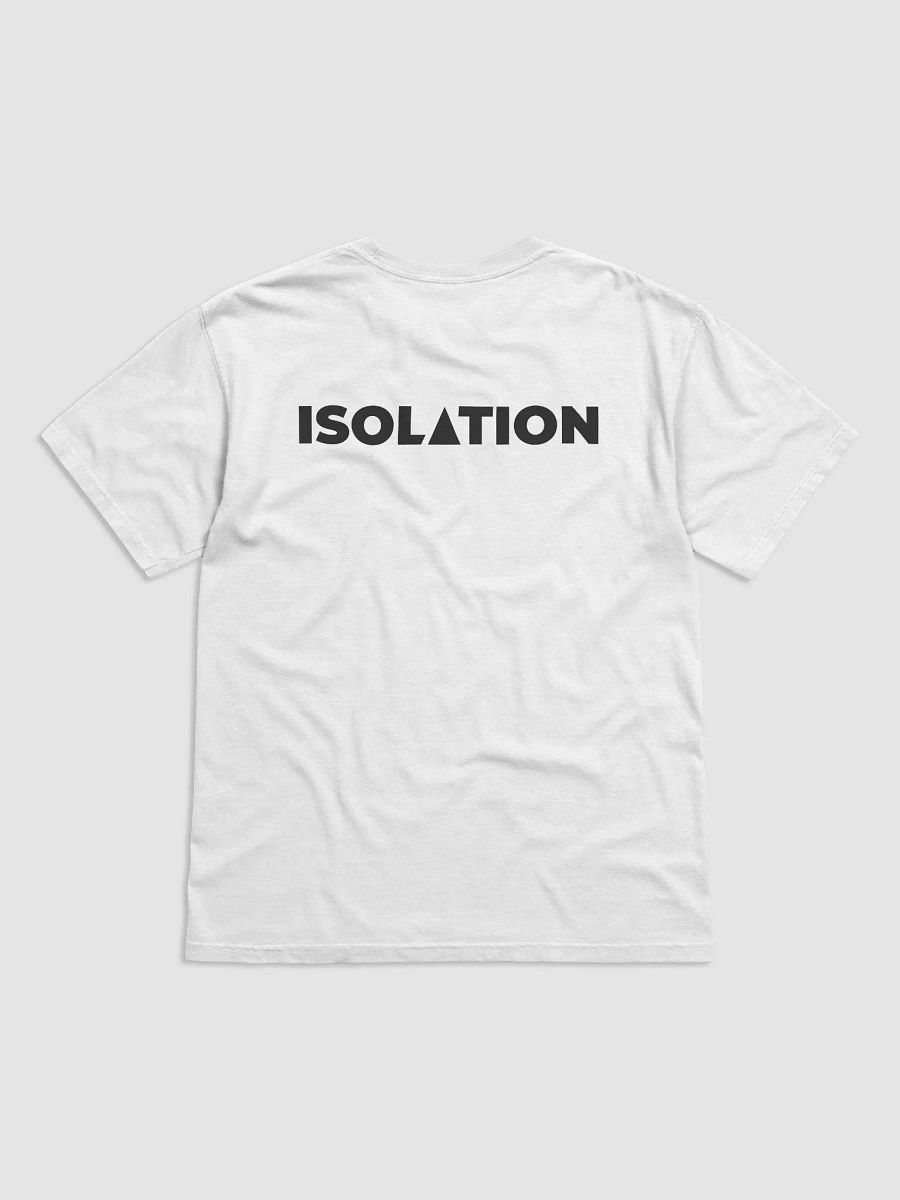 ISOL▲TION — 2024 — LOGO & TEXT (LARGE) — HEAVYWEIGHT T-SHIRT — B&W product image (3)