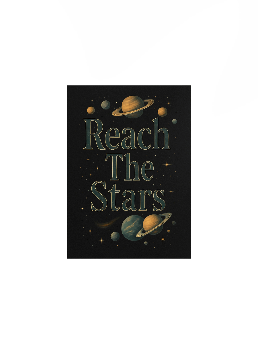 Reach The Stars Cosmic Green Poster product image (2)