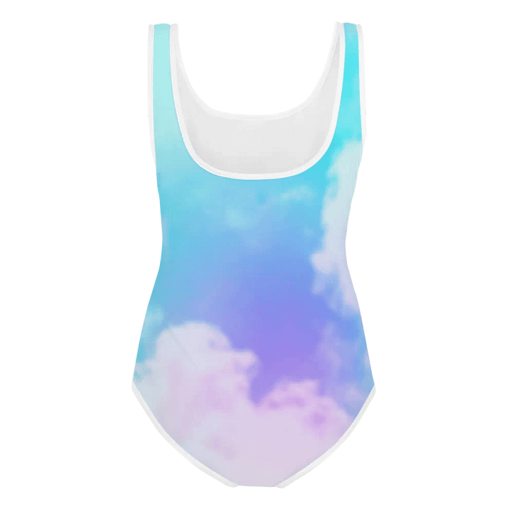 Blur cloud rainbow Design Youth One Piece Swimsuit - V2 product image (2)