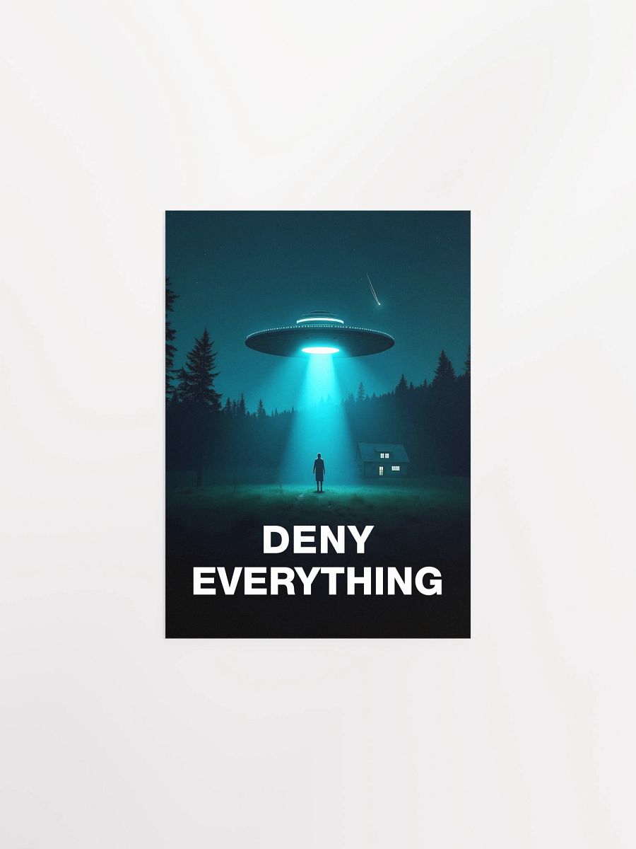Deny Everything/The X-Files poster, S02E06 1994 — sci-fi poster, movie art, I want to believe poster, space print, aliens wall decor product image (6)