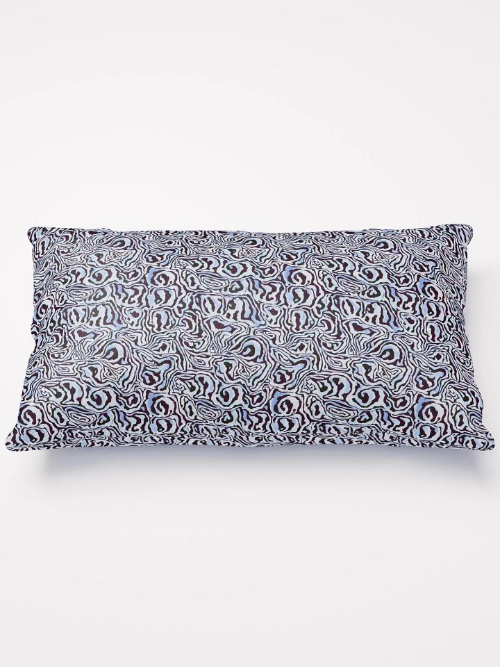 Blue Black Snake Pattern Pillow product image (3)