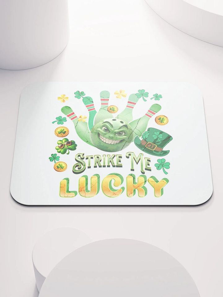 Strike Me Lucky Bowling Mouse Pad product image (1)