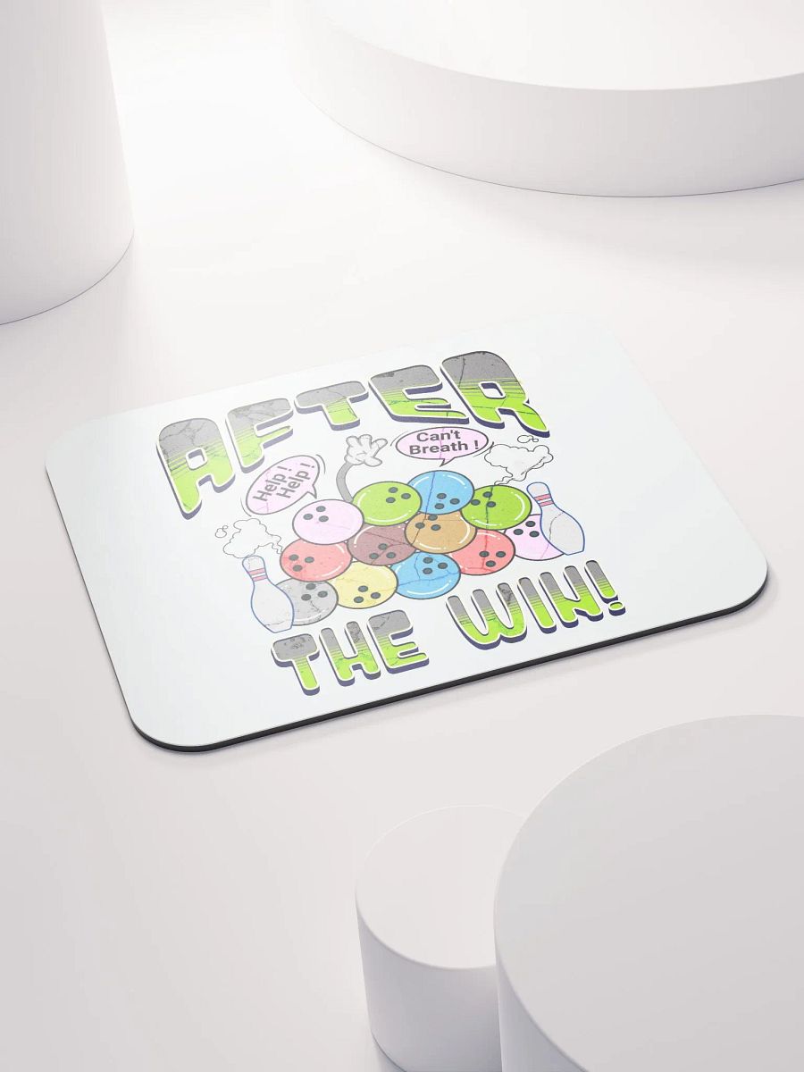 After The Win Bowling Ball Whimsical Mouse Pad product image (4)