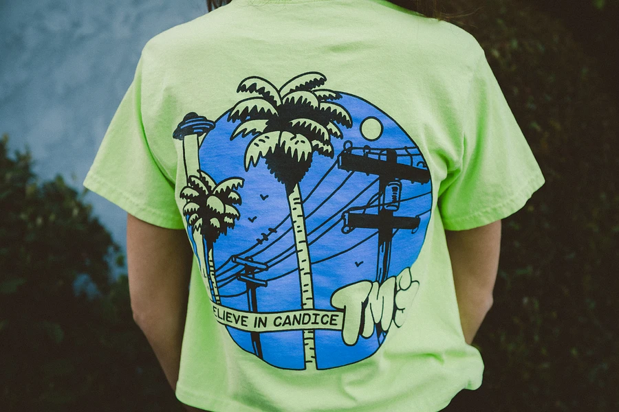 Palm Trees Neon Green Crop Top product image (8)