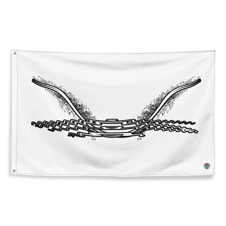 Flag - White - HApex Gear White Logo product image (2)