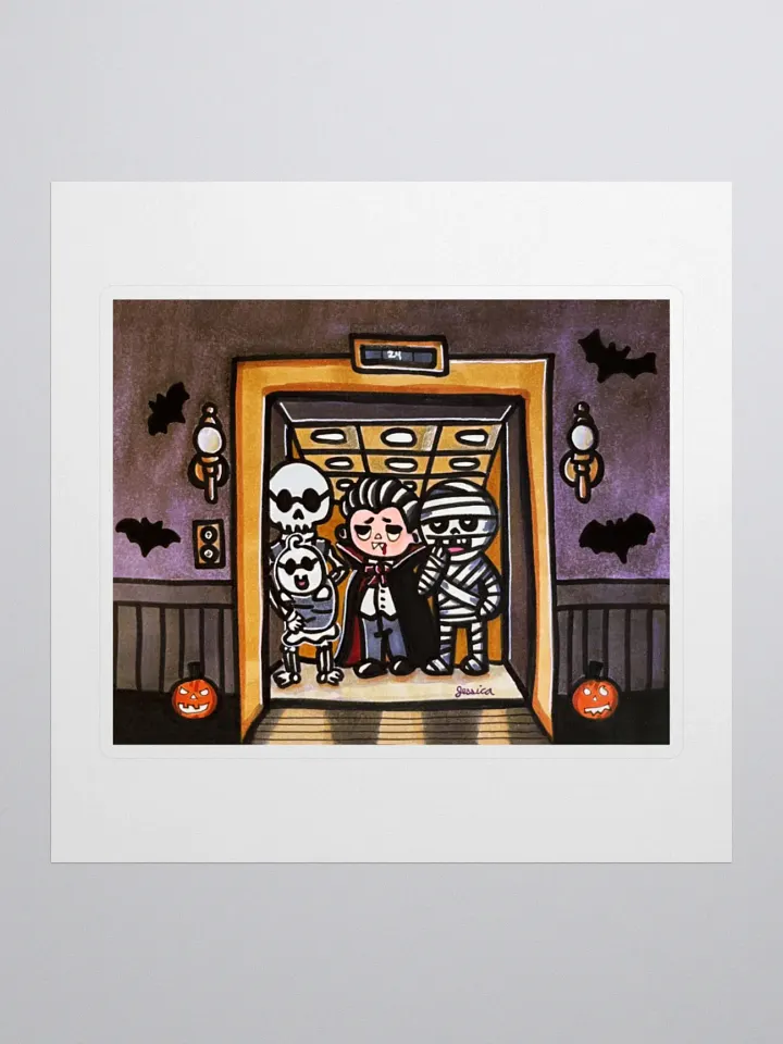 Eerie Elevator Sticker product image (1)