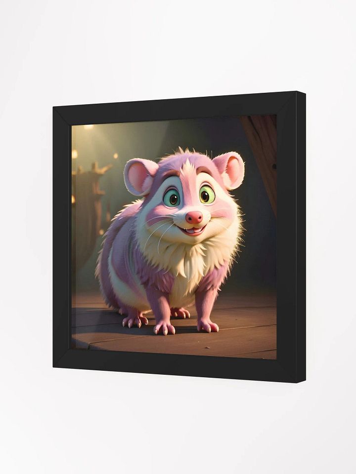 Endangered Species - Mexico - Opossum Eco-Friendly Ayous Wood Framed Poster product image (2)