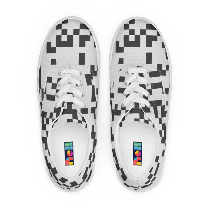 Pixelated Camo Lace-Up Sneakers product image (1)