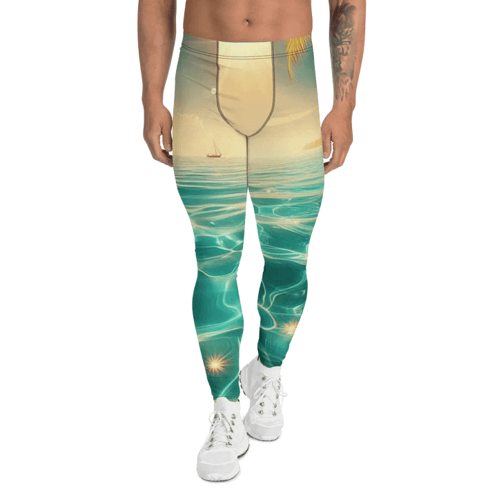 Tropical Paradise Men's Leggings | AI Design product image (1)