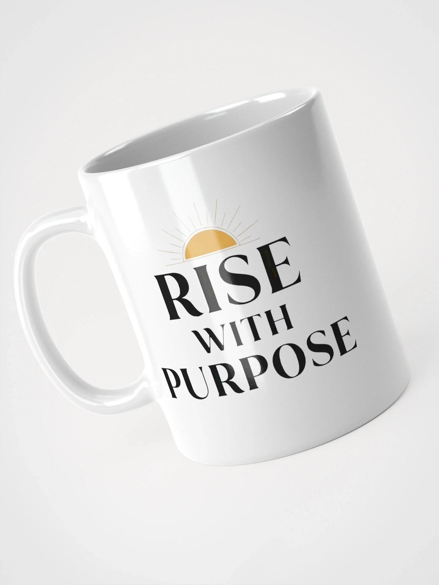 Rise with Purpose Mug – Inspirational Morning Coffee Cup for Motivation & Productivity product image (4)