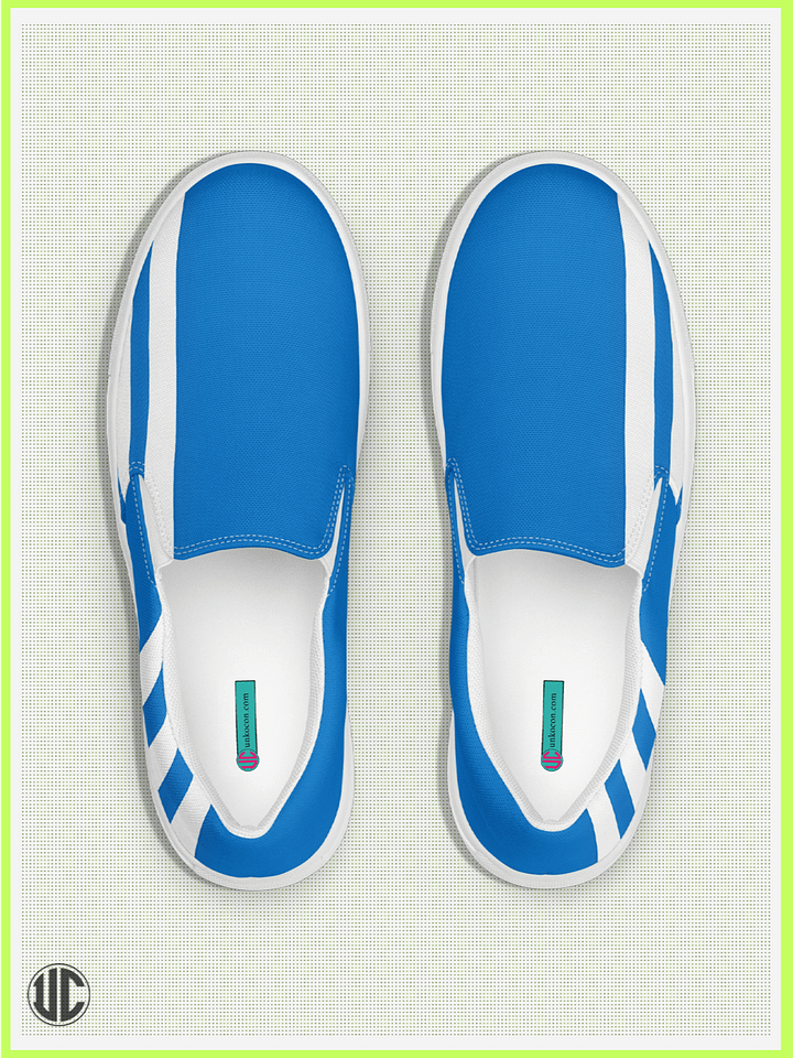 UnkoCon – Bright Ocean Women’s Blue Slip-On Shoes product image (1)