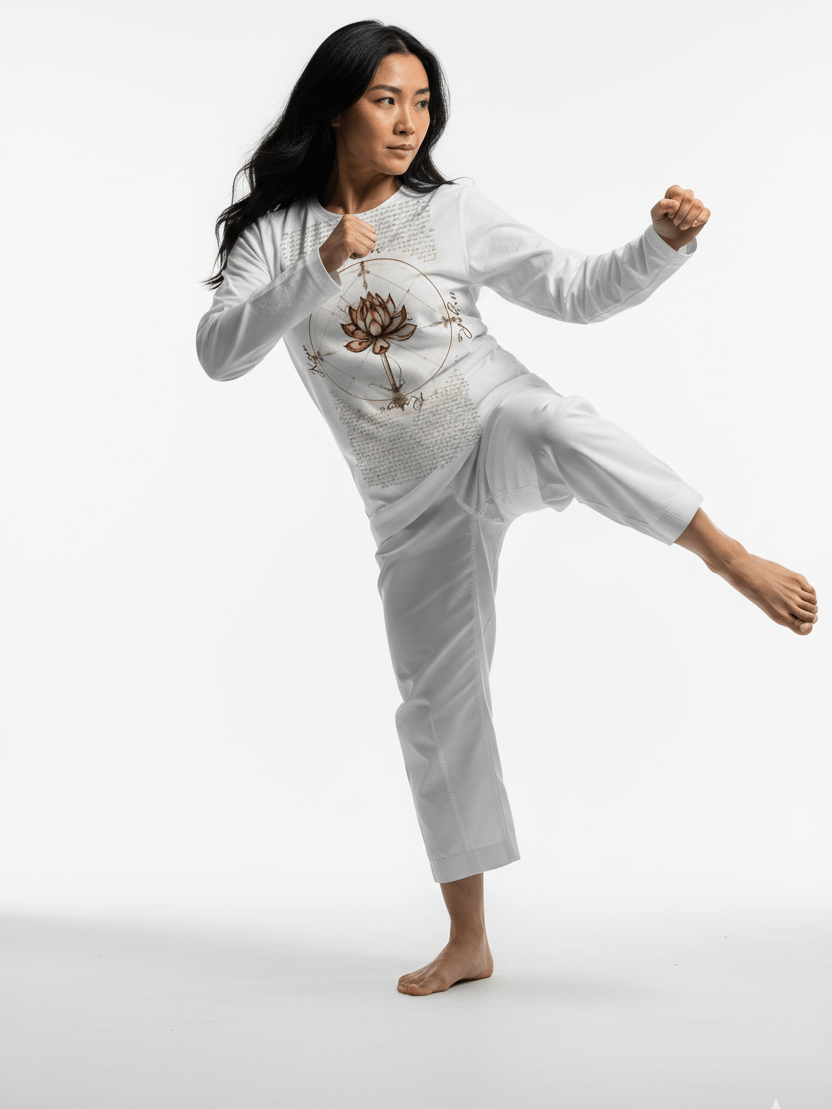Nam Myoho Renge Kyo Lotus Long Sleeve Tee | Buddhist Shirt product image (6)