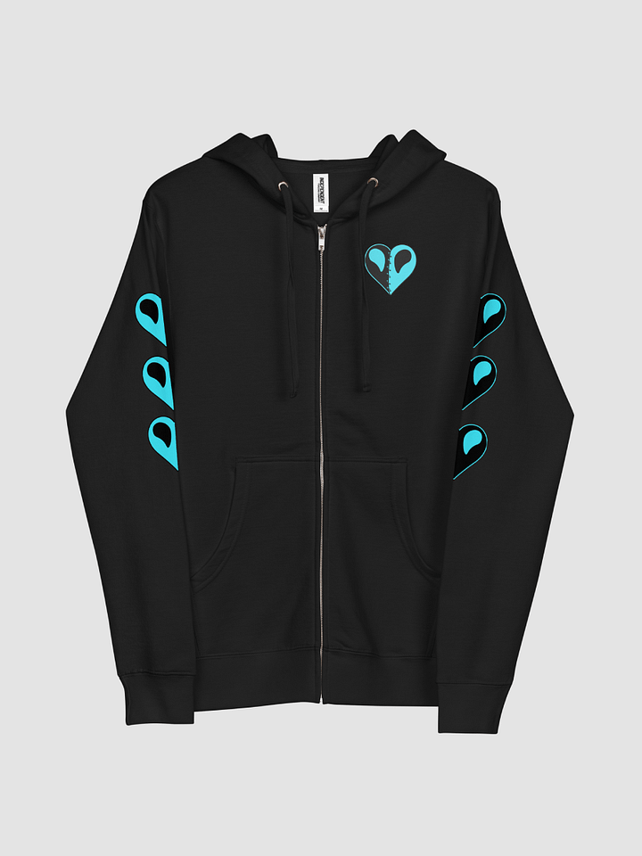 Zip Up Hoody Covered Sleeved Stitched Heart Edition product image (2)