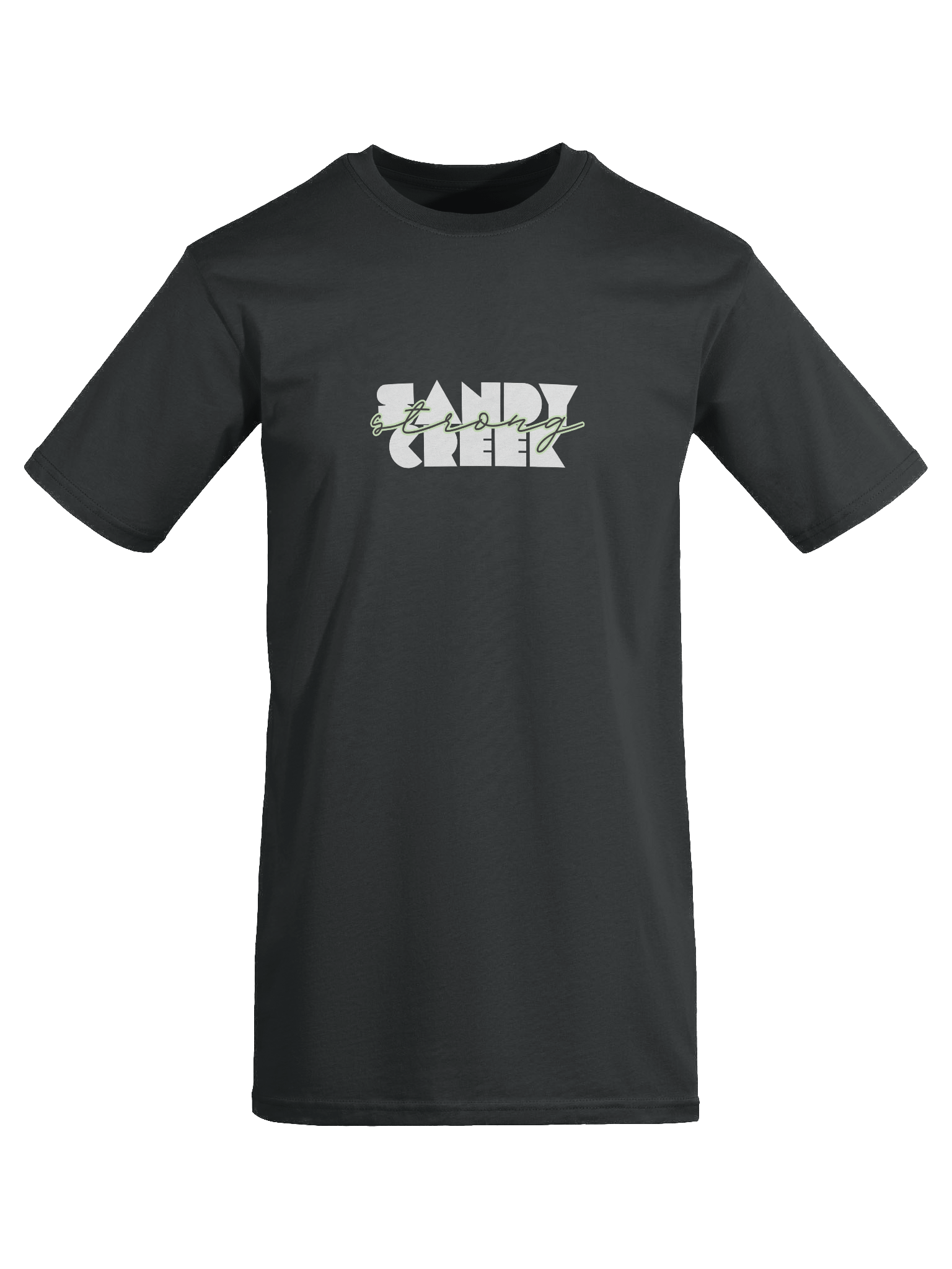 White Logo Sandy Creek Strong Script Men's Tee product image (39)