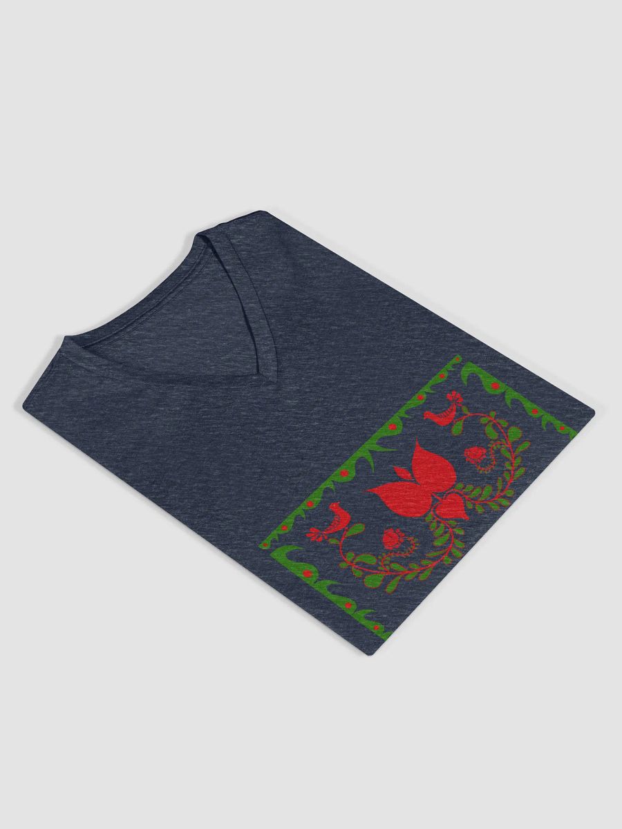 Folk Art Hungarian Floral V-Neck Tee product image (9)