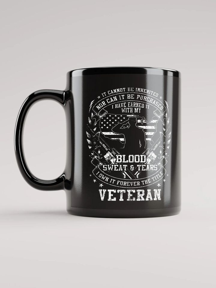 It Can't Be Inherited Veteran - Black Mug product image (2)