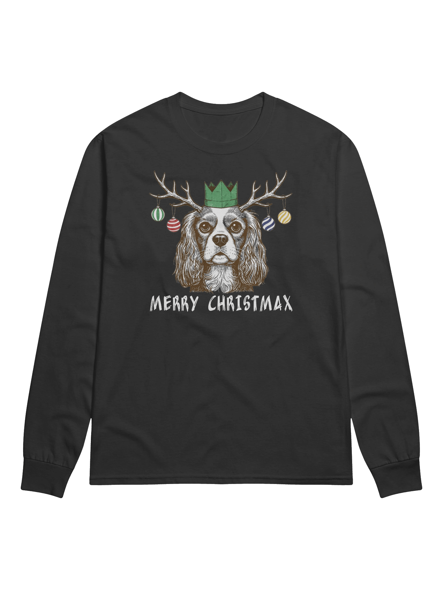 Merry ChristMax Long Sleeve Shirt with White Text product image (1)