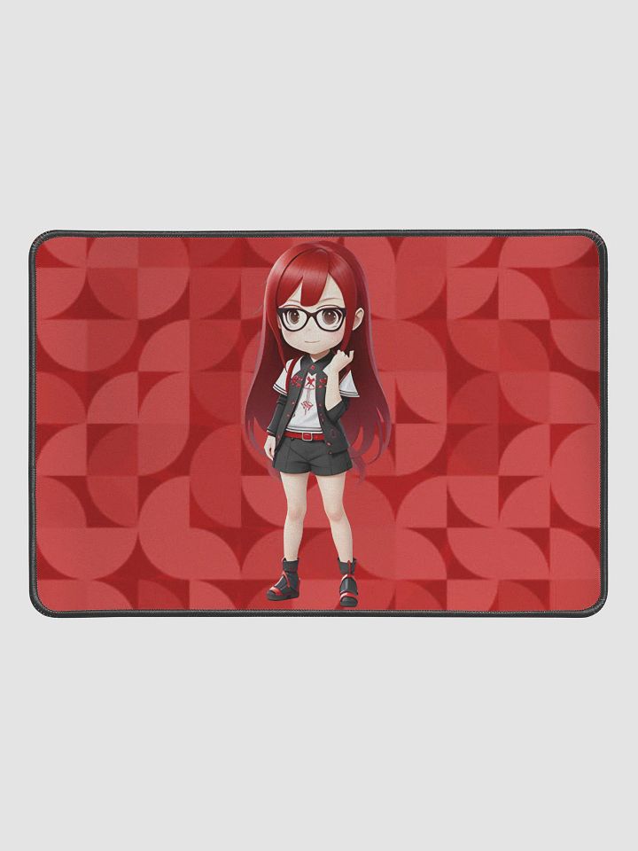 (Red CHIBI) K Desk Mat 12" x 18" product image (1)