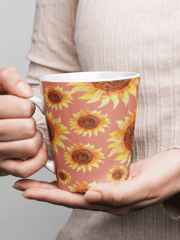 Sunflower Pink Latte Mug product image (1)