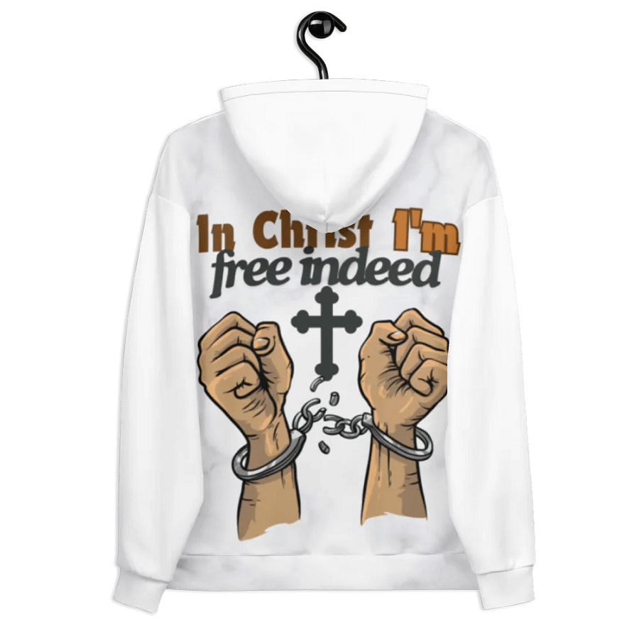 In Christ I'm free indeed recycled Unisex Hoodie product image (8)