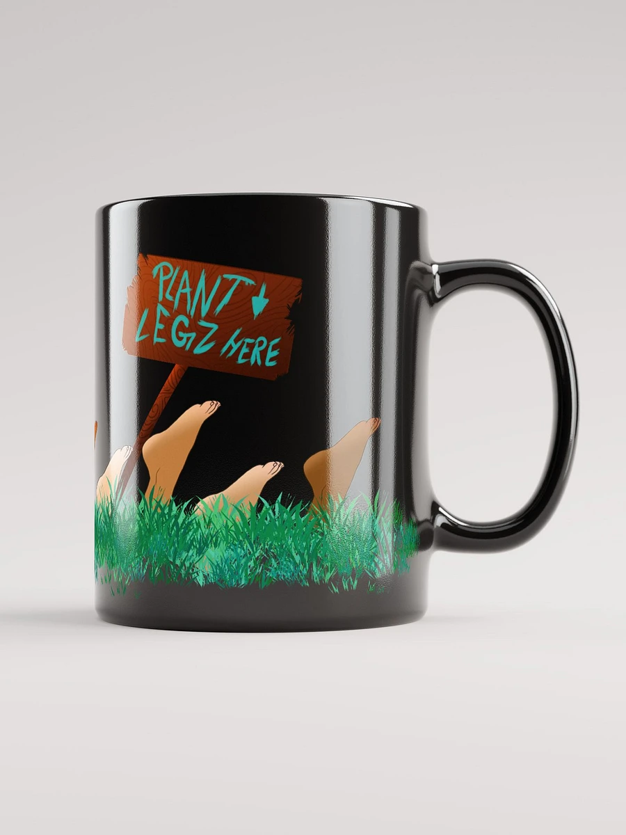 PLANT LEGZ HERE - Black Glossy Mug product image (12)