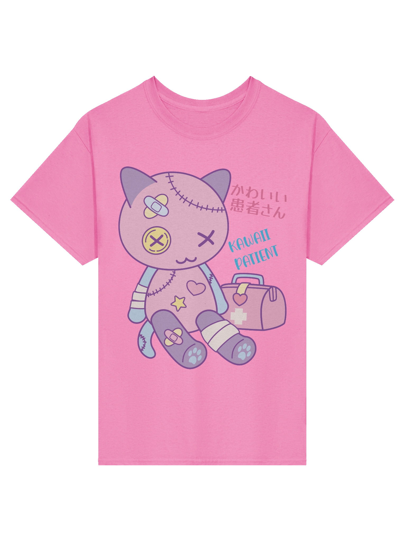 Kawaii Patient Toy Kitty - Unisex Adult Heavyweight T-shirt product image (2)