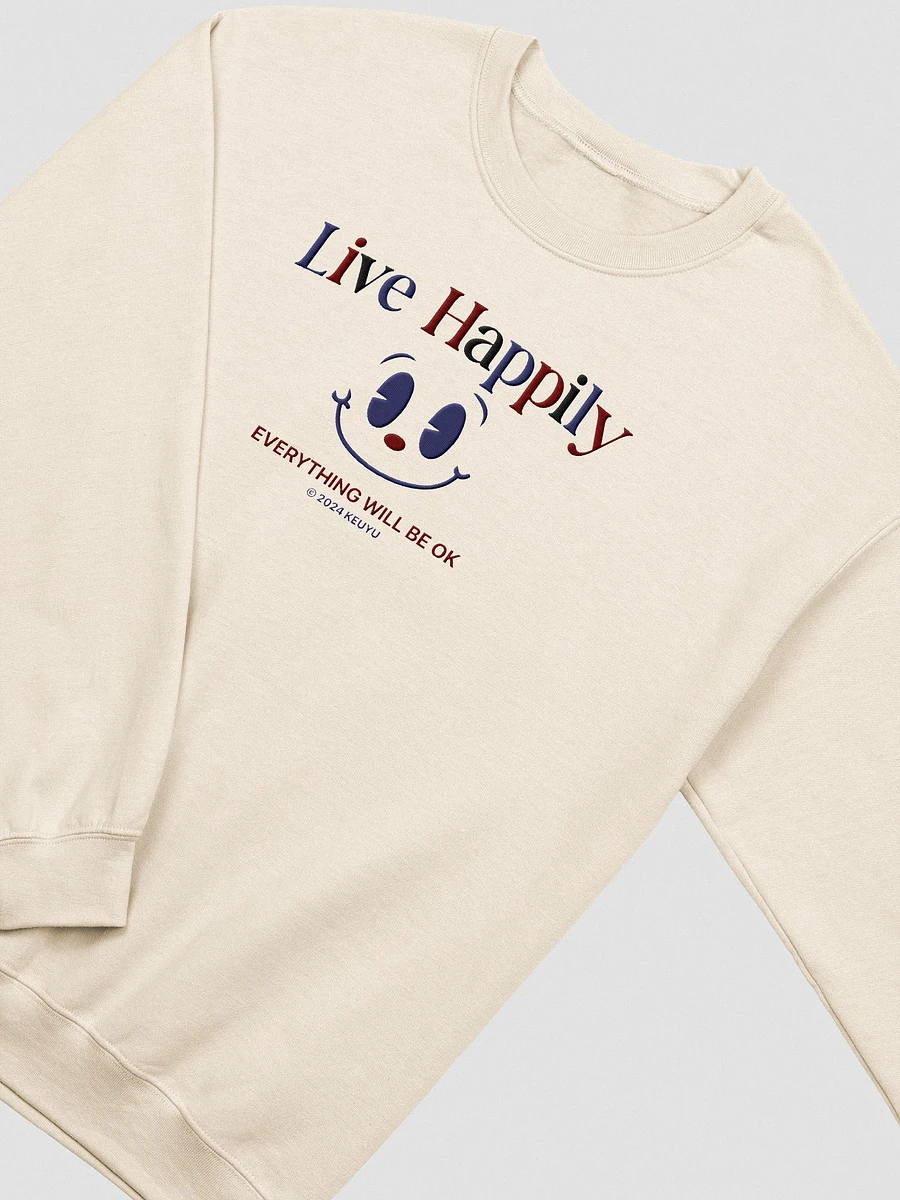 Live Happily Embroidered Sweatshirt product image (2)