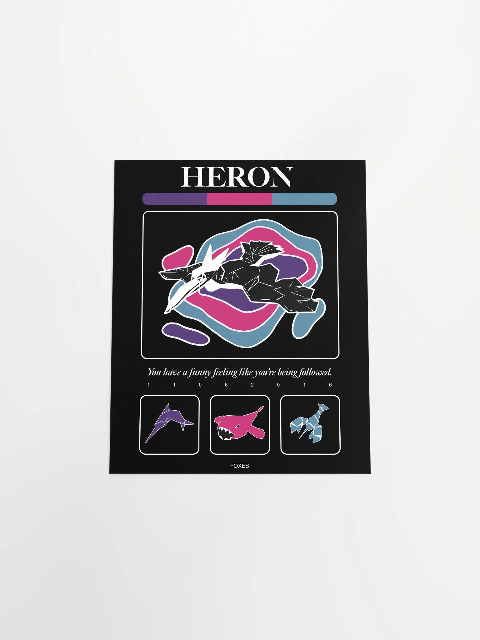 Heron - Poster (Black) product image (4)