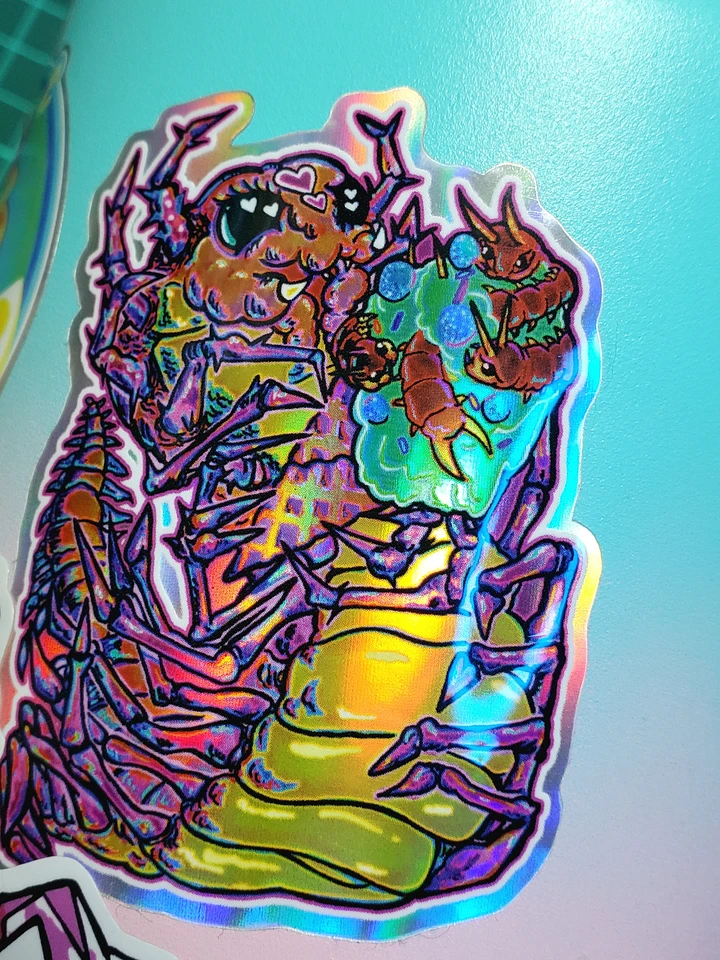 A Sweet Summer Treat- Original Holographic Sticker product image (1)