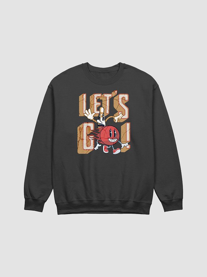 Lets Go Mascot Bowling Vintage Cartoon Duo Crewneck Sweatshirt product image (1)