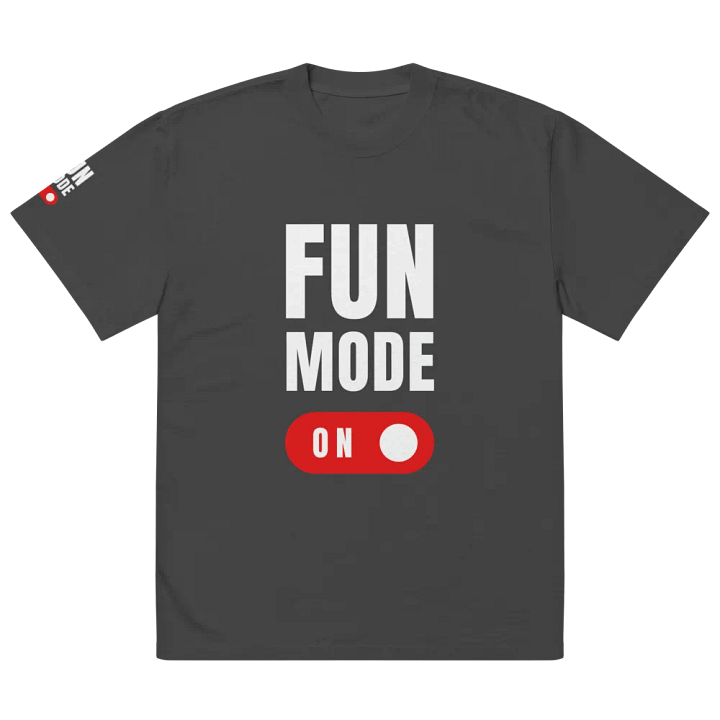 FAN MODE ON Oversized Faded T-Shirt product image (2)