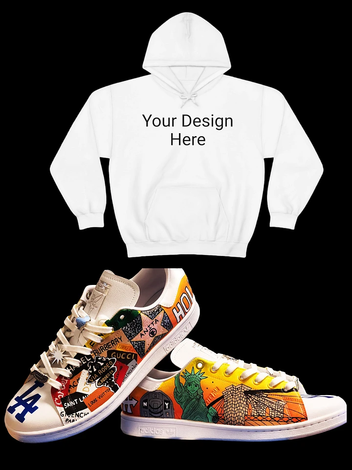 Hoodie and Hand-Painted Sneaker Bundle product image (1)