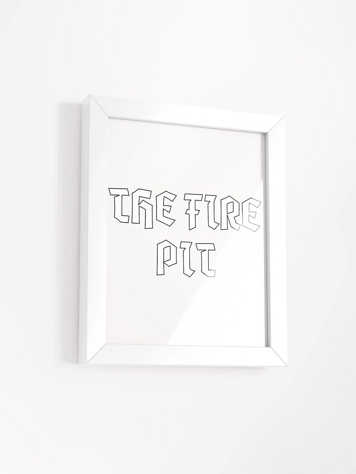 Inferno Typography: Framed Matte Poster product image (8)
