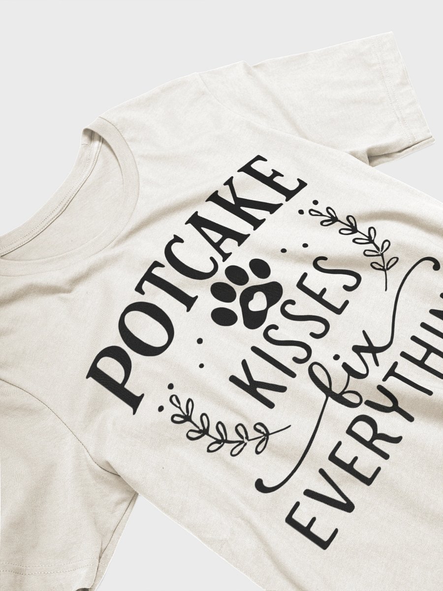 Potcake Kisses Fix Everything Dog Lover T-Shirt - Healing Paw Print Tee product image (24)