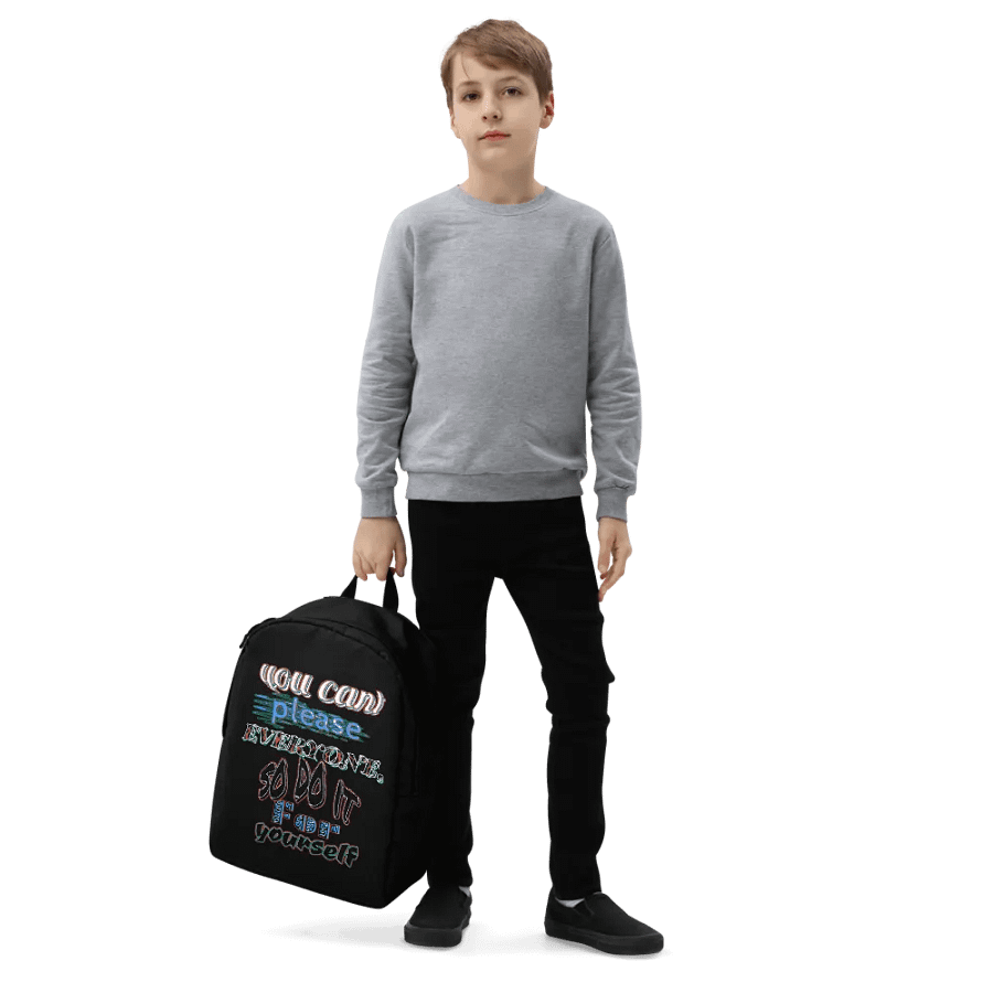 You Can't Please Everyone, So Do It For Yourself - Black - Minimalist Backpack product image (5)
